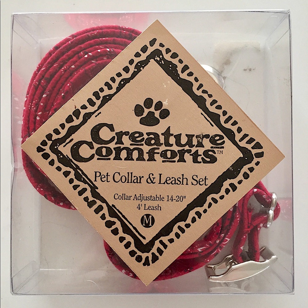 Creature Comforts Pet Collar & Leash Set